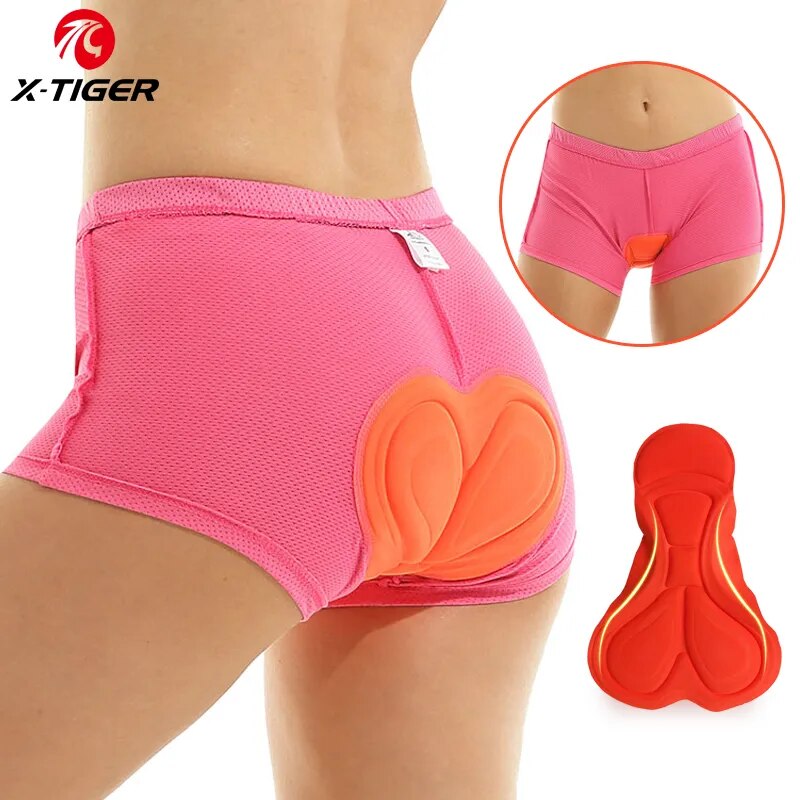 Mountain Biking Sport - X-TIGER Cycling Underwear 3D Padded Shockproof