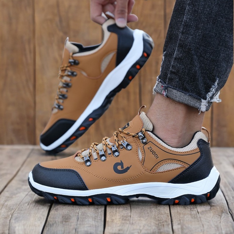 Men'S Mountain Biking Shoes - Hiking Boots Men's Black Sneakers Waterproof