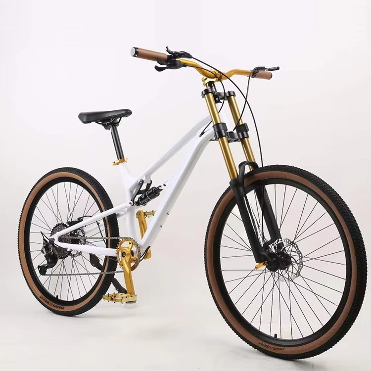 Mountain Biking Downhill - 27.5 Inch Full Suspension Mountain Bike
