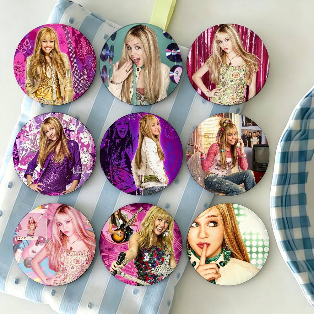 Mountain Biking Backpack - H-Hannah M-Montana Brooches Cartoon Badge Pins
