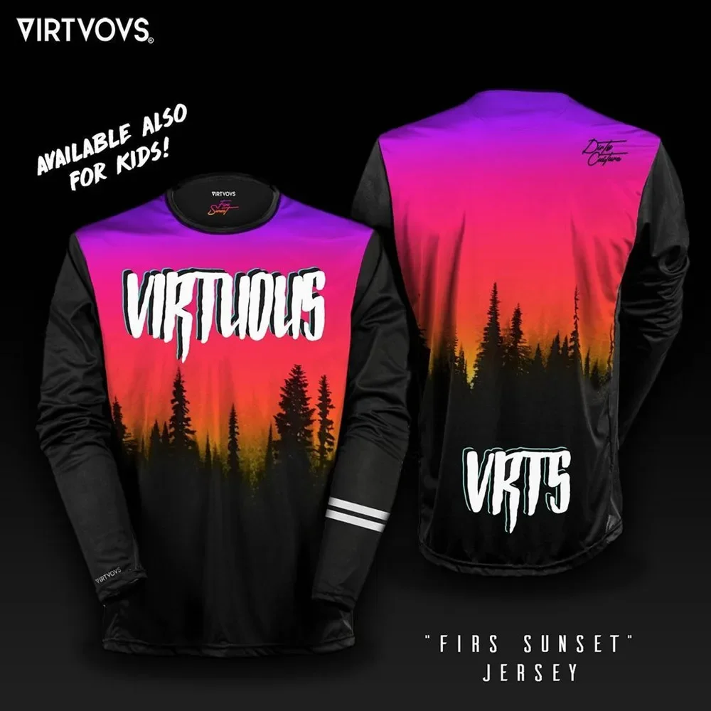 Mountain Biking Videos - VIRTVOVS VRTS MTB Motocross Jersey Bicycle
