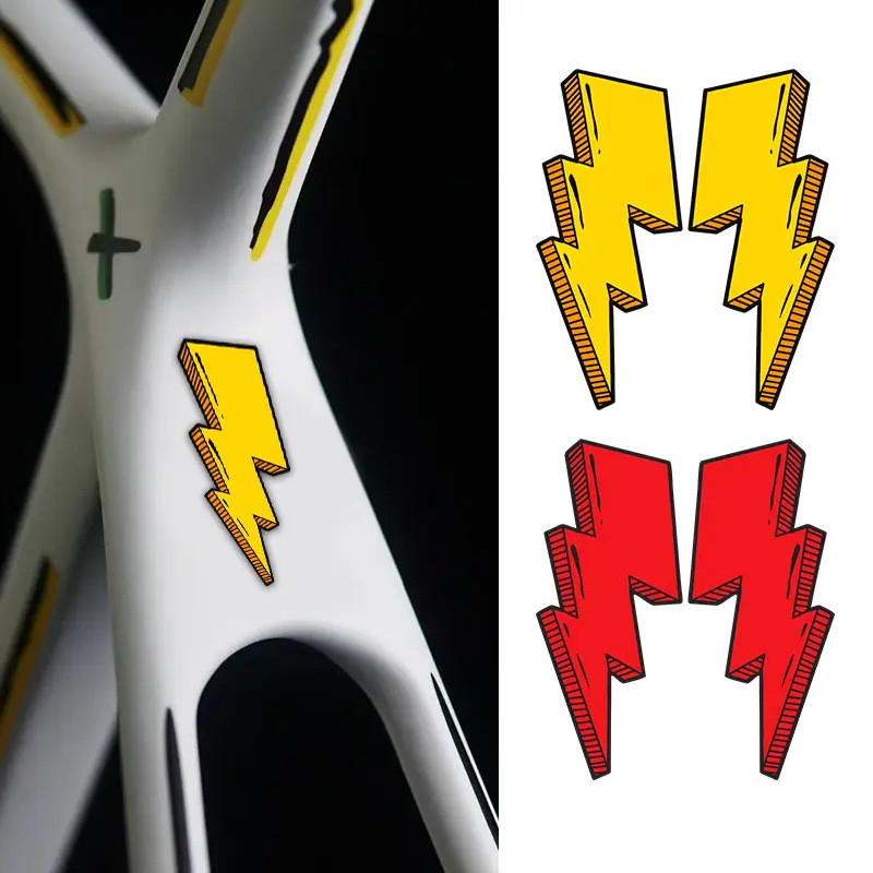 Mountain Biking Quotes - 1pcs Lightning Stickers Bicycle Frame Sticker