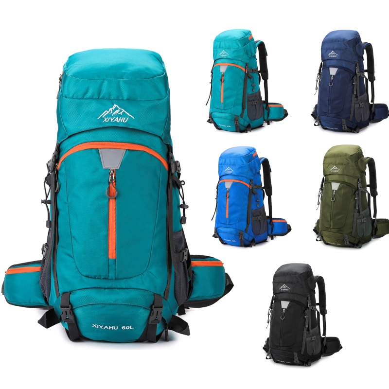 Men'S Mountain Biking Shoes - 60L Camping Backpack Travel Bag For