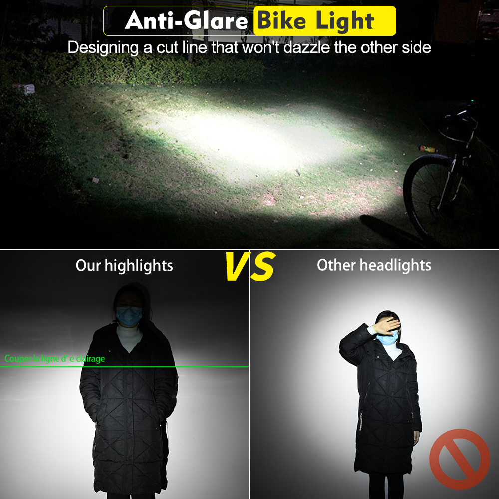 Bicycle Light Front 3LED 3000L - Mountain Biking Backpack 评论和价格