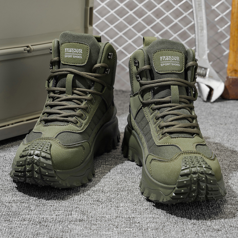 Autumn New High-Top Plus Size  - Men'S Mountain Biking Shoes 评论和价格