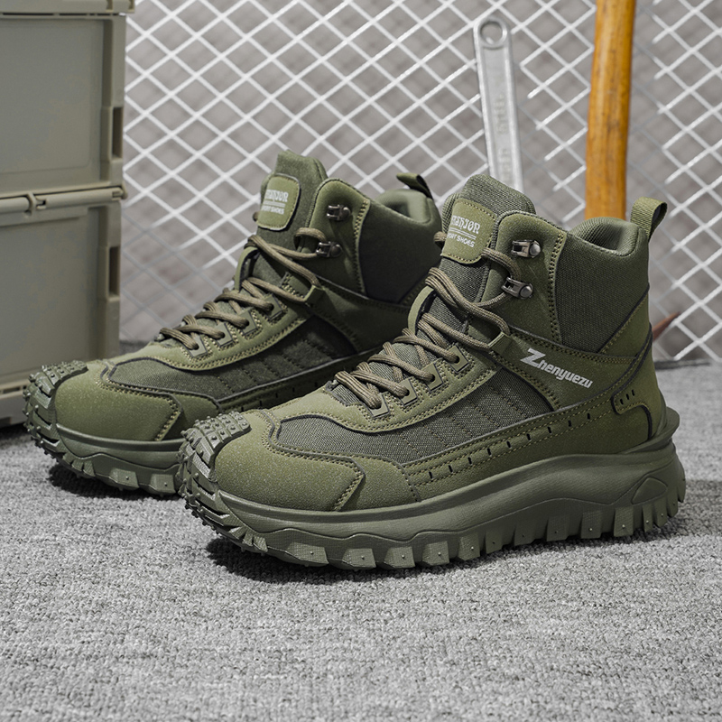 Autumn New High-Top Plus Size  - Men'S Mountain Biking Shoes 评论和价格