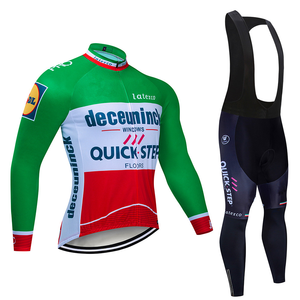Quick step Cycling Jersey Set  - Mountain Biking Long Sleeve Shirt 评论和价格