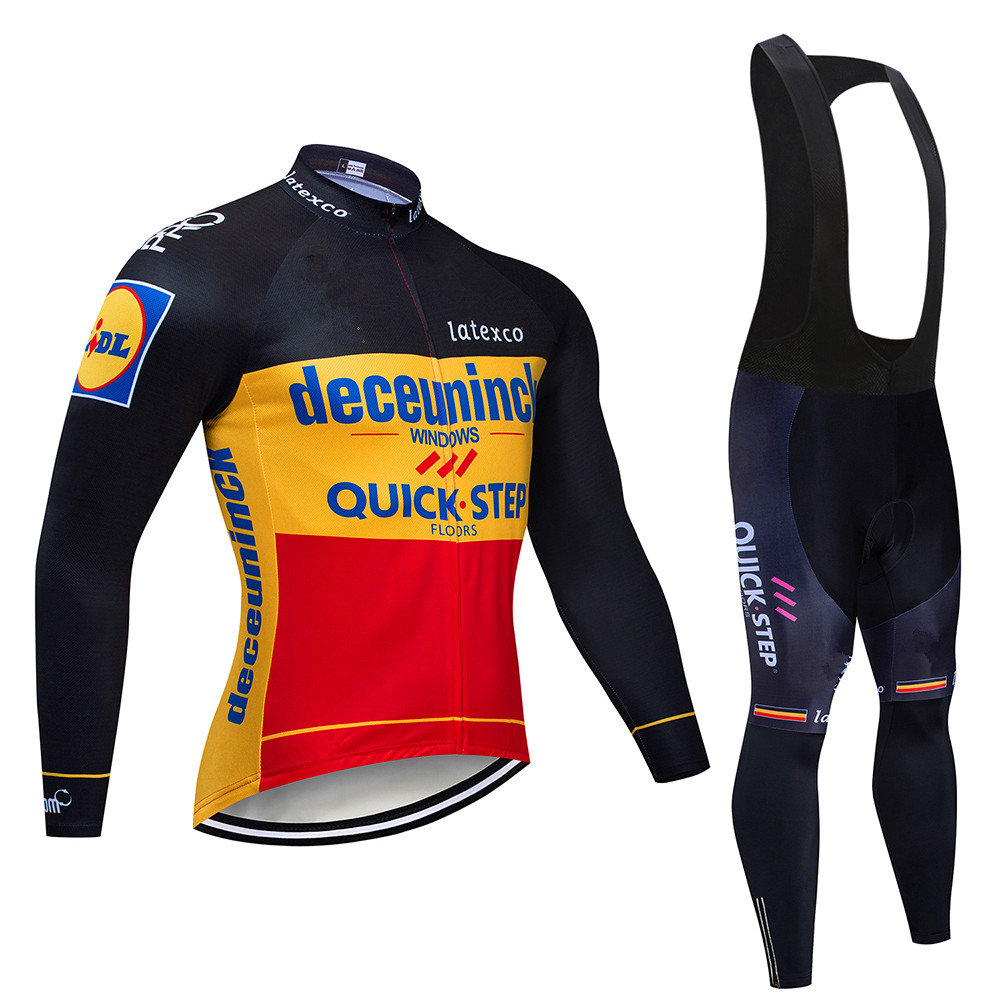Quick step Cycling Jersey Set  - Mountain Biking Long Sleeve Shirt 评论和价格