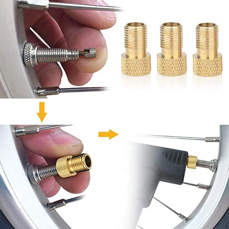 10PCS bicycle valve adapter ca - Mountain Biking In French 评论和价格