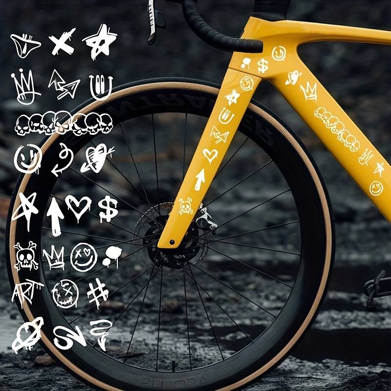 1SET Graffiti Skull Bicycle St - Mountain Biking Quotes 评论和价格
