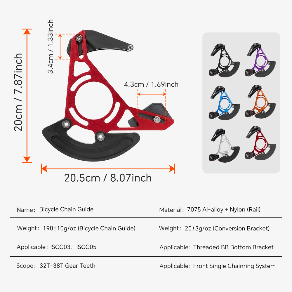 TOSEEK Chain Guides MTB Bicycl - Chain Guide Iscg 评论和价格