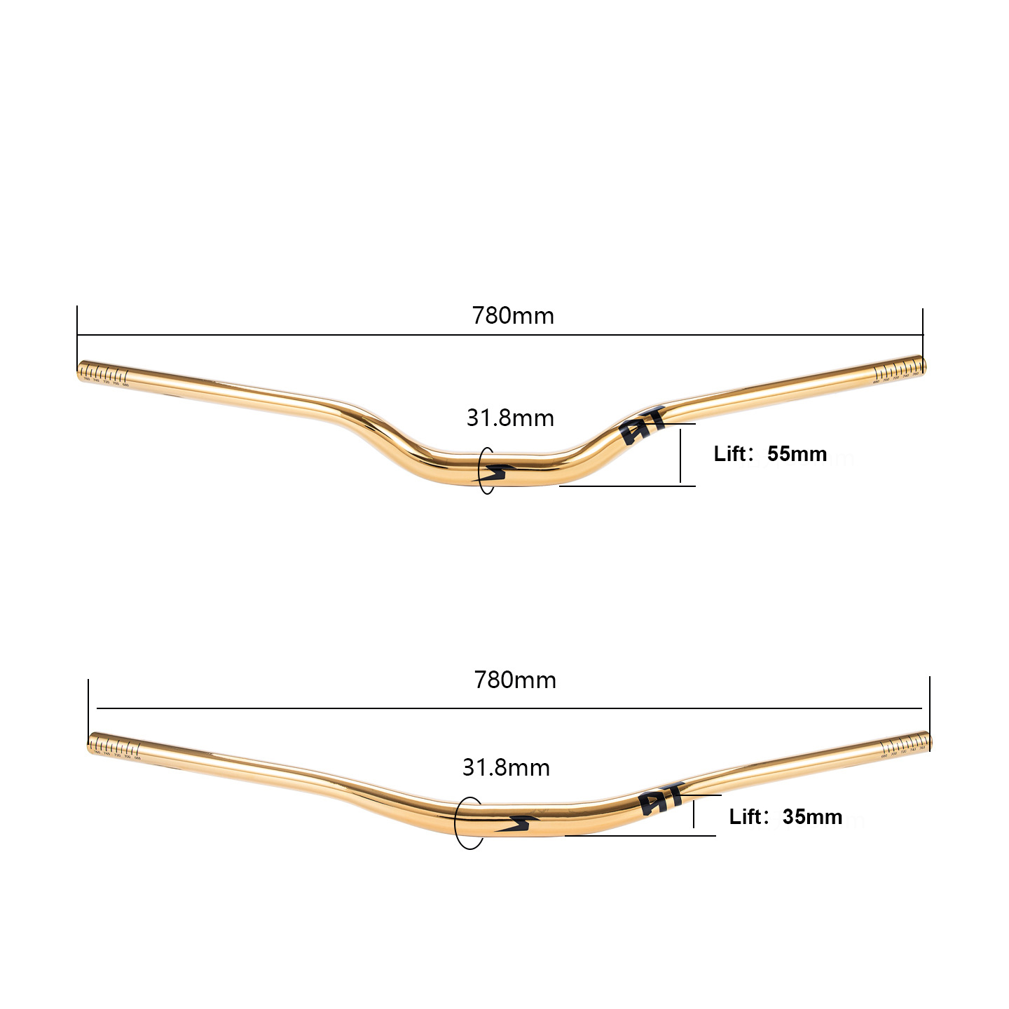 Aluminum Alloy Bicycle Handleb - Mountain Biking Jumps 评论和价格