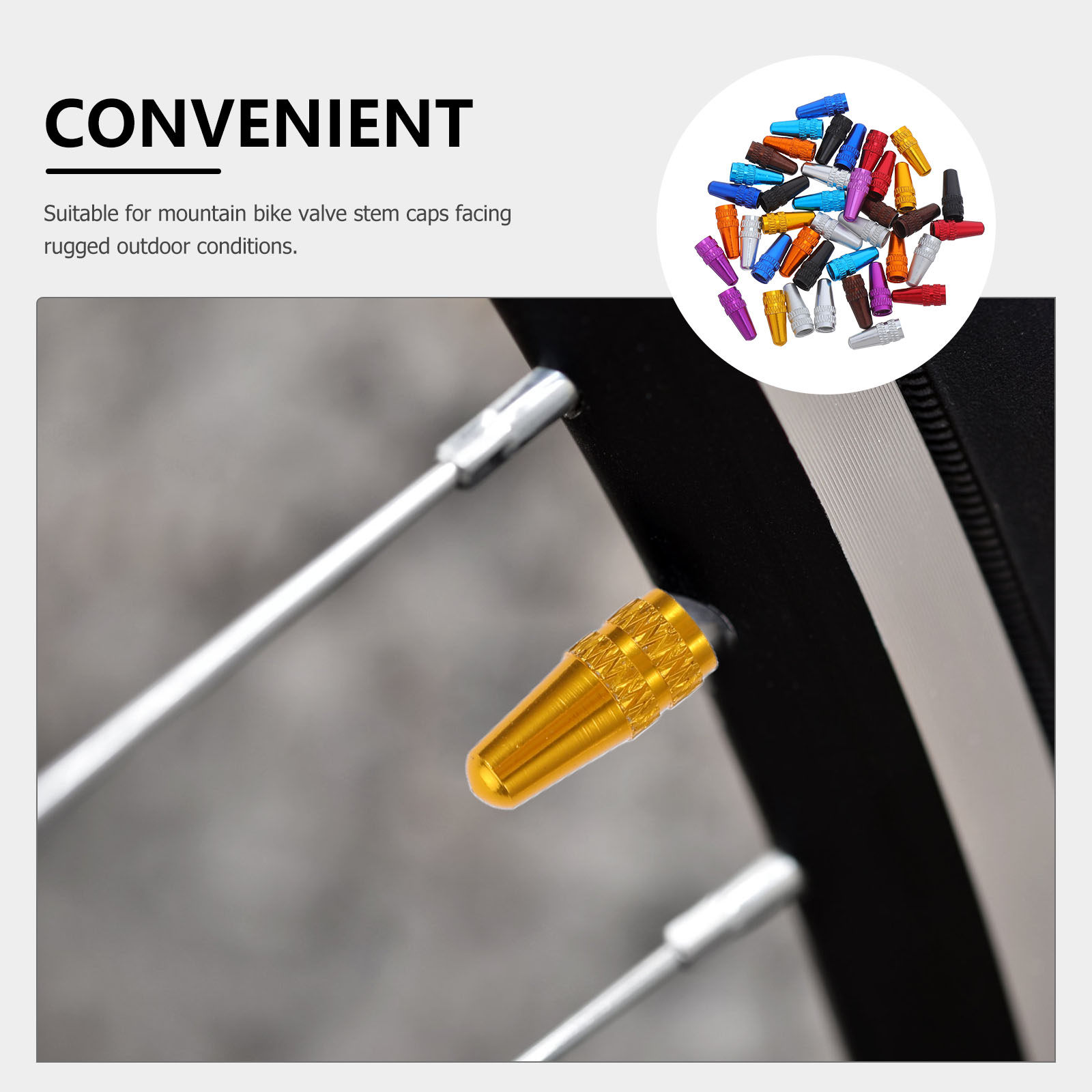 40Pcs French Valve Bike Caps D - Mountain Biking In French 评论和价格